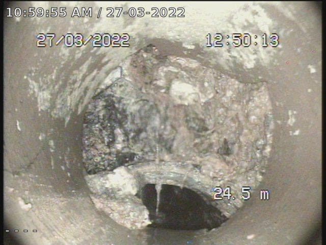 CCTV drain camera inspection for blocked drains by Aqua First Plumbing