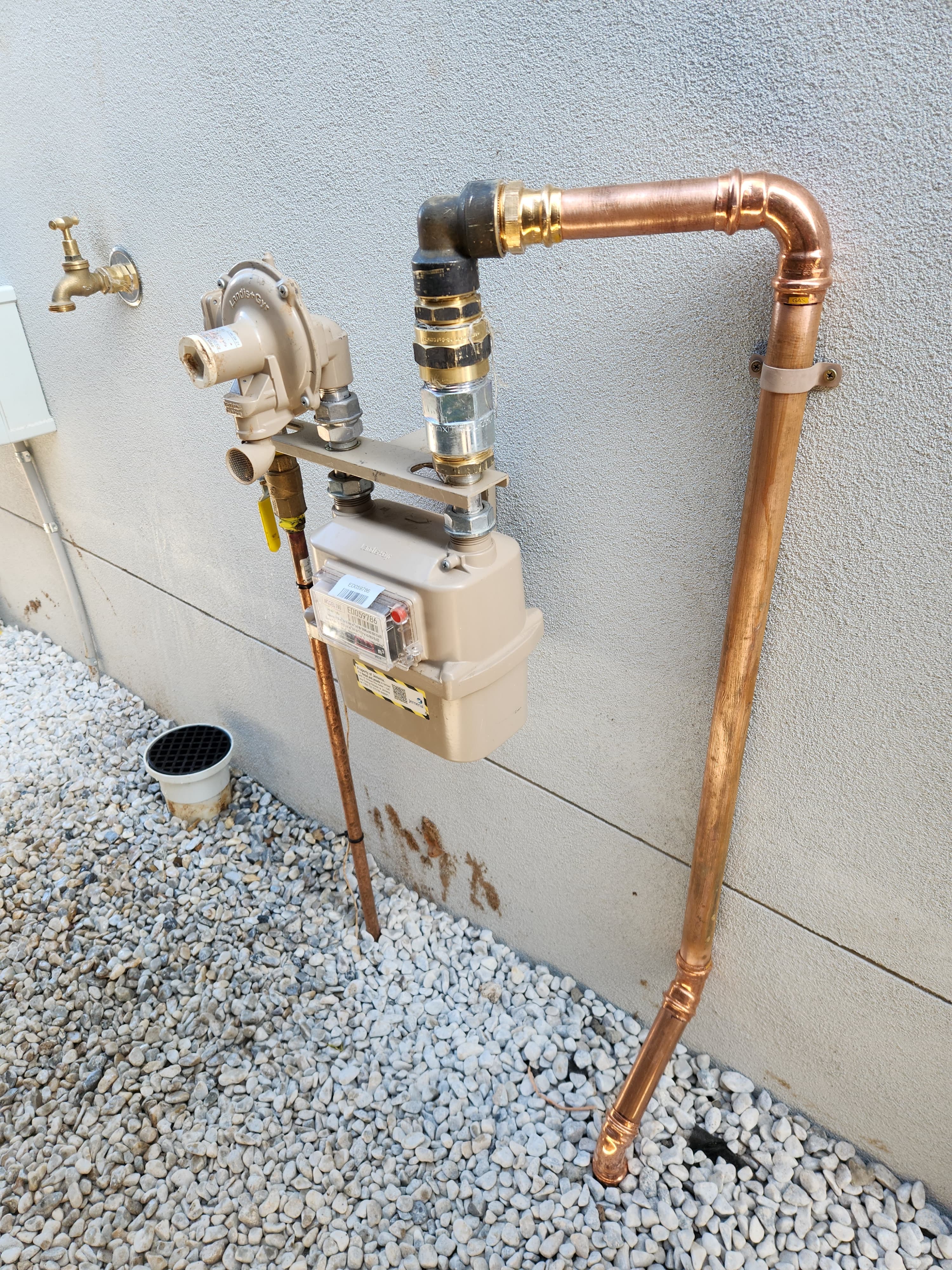 Copper pipe work for hot water system installation by Aqua First Plumbing